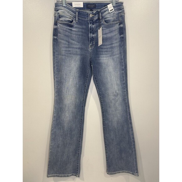 Judy Blue Midrise Bootcut Jeans Women's 11/30 Blue Stretch Denim NWT Boho Trendy - Picture 1 of 9